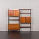 Scandinavian freestanding teak shelving unit by Ollie Borg for Asko Finland, Denmark, 1960s