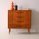Nordic chest of drawers with wooden handles