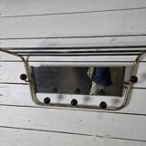 Vintage coat rack with pivoting mirror from the 60s