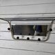 Vintage coat rack with pivoting mirror from the 60s