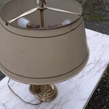 3-branched lampshade lamp sheet gilded bronze pietement