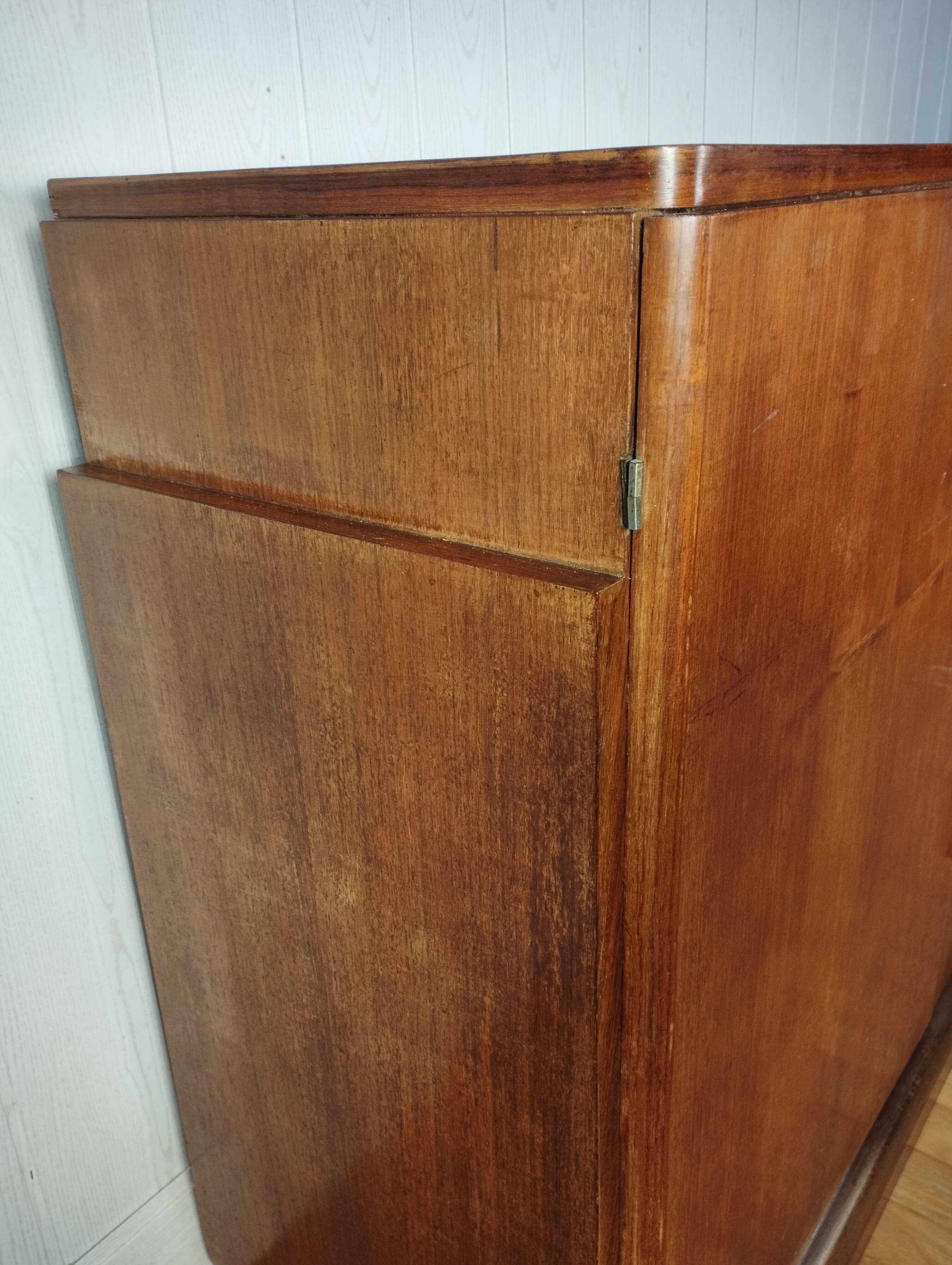 Asymmetrical vintage art deco style sideboard