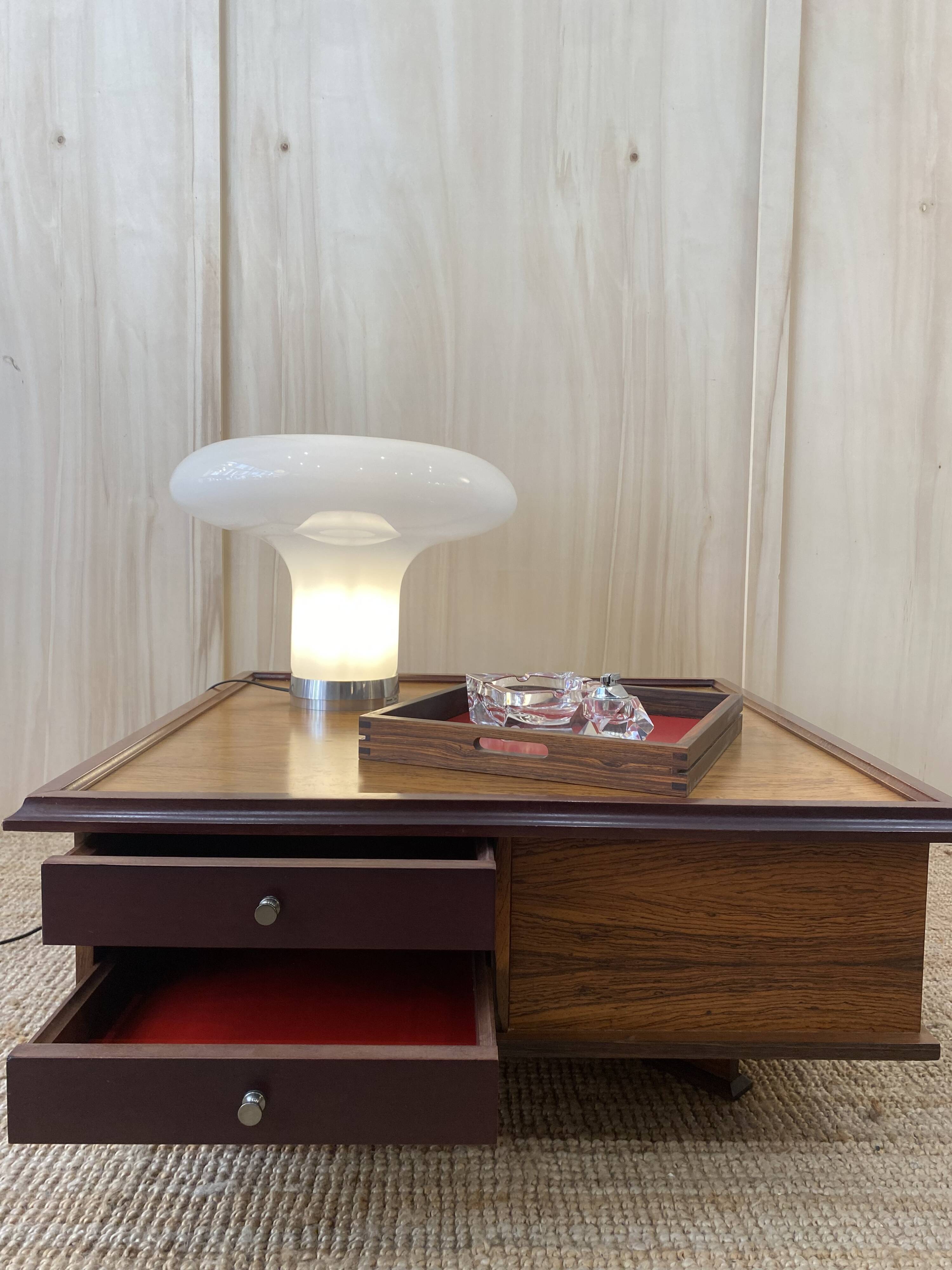 Italian coffee table in rosewood - 1960 - Saporiti