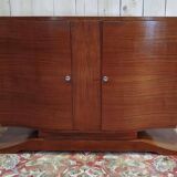 Art Deco period sideboard in mahogany and mahogany veneer