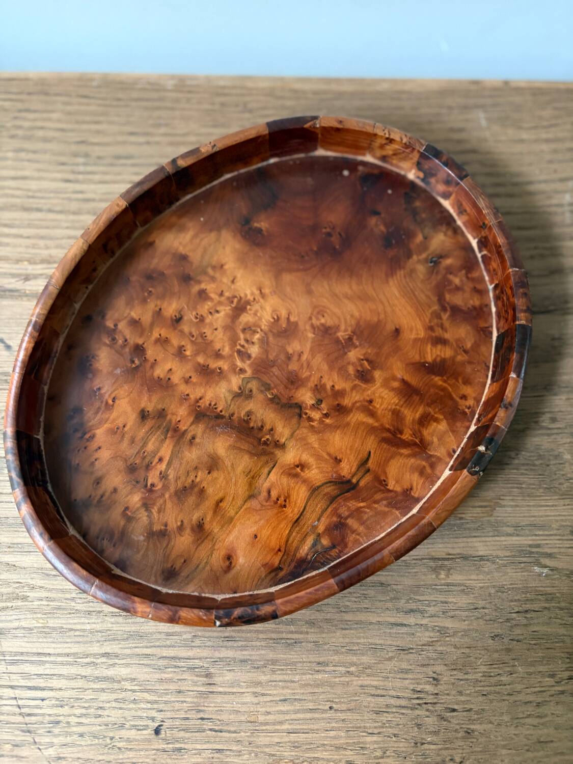 Thuya burl tray
