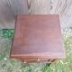 Old bedside table wooden nightstand drawer + case vintage