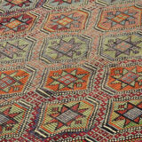 Anatolian handmade kilim rug 291 cm x 200 cm