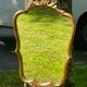 Vintage mirror gilded wood and stucco, Louis XV shell style