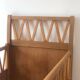 Vintage solid beech baby bed