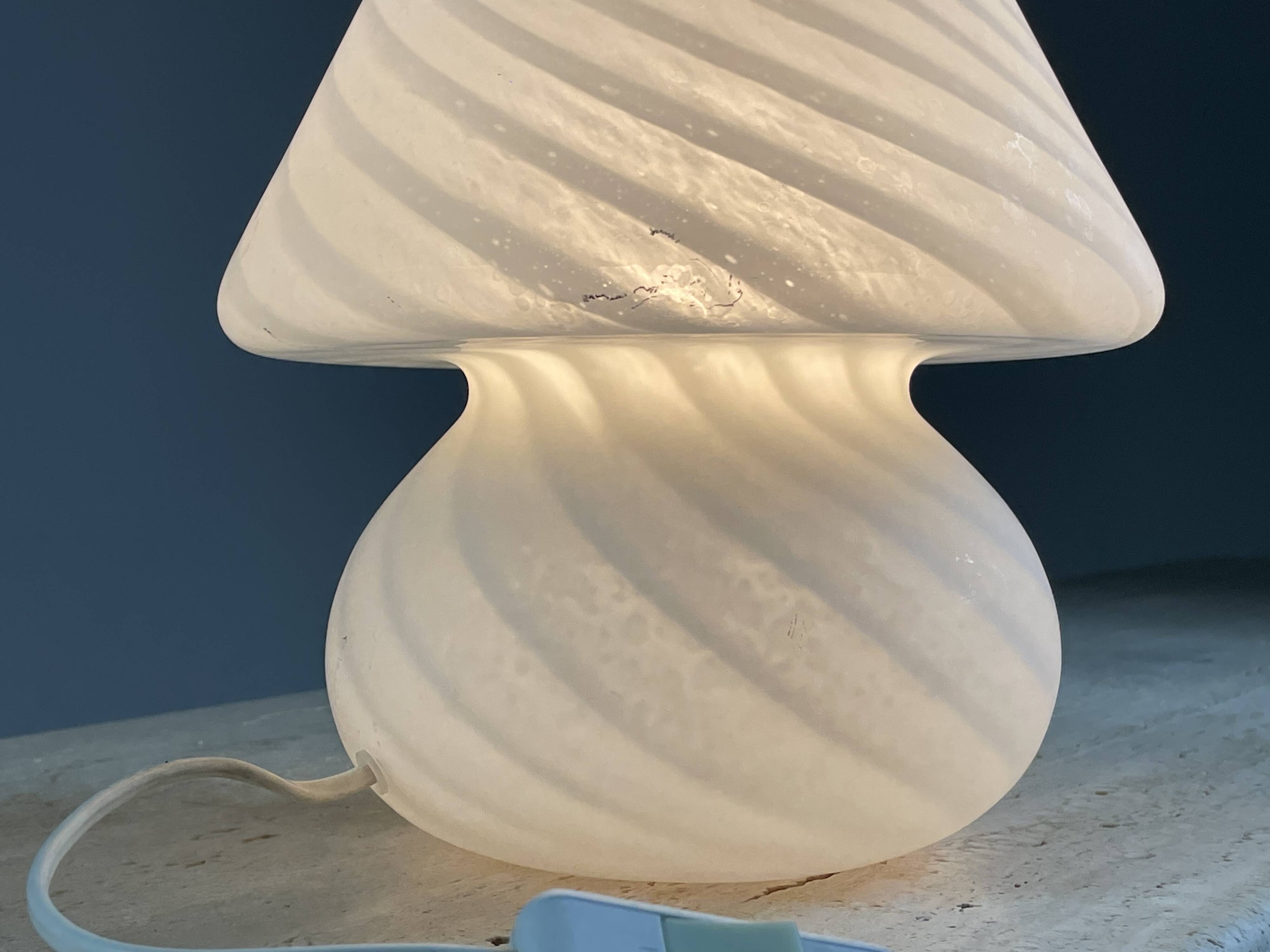 Murano glass mushroom lamp, 1970s