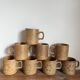 8 stoneware mugs