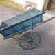 Old blue patina cart