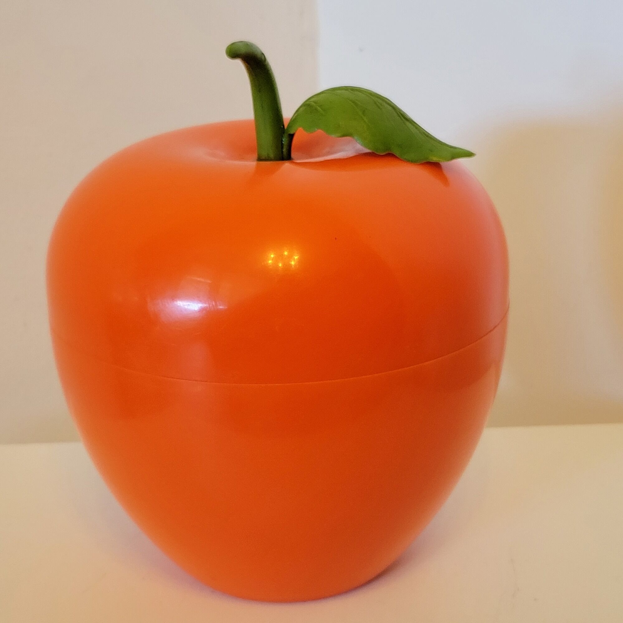 Ice bucket vintage ice cubes 70s orange apple Somm Paris