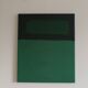 Minimalist green canvas "inside garden" signed Bodasca