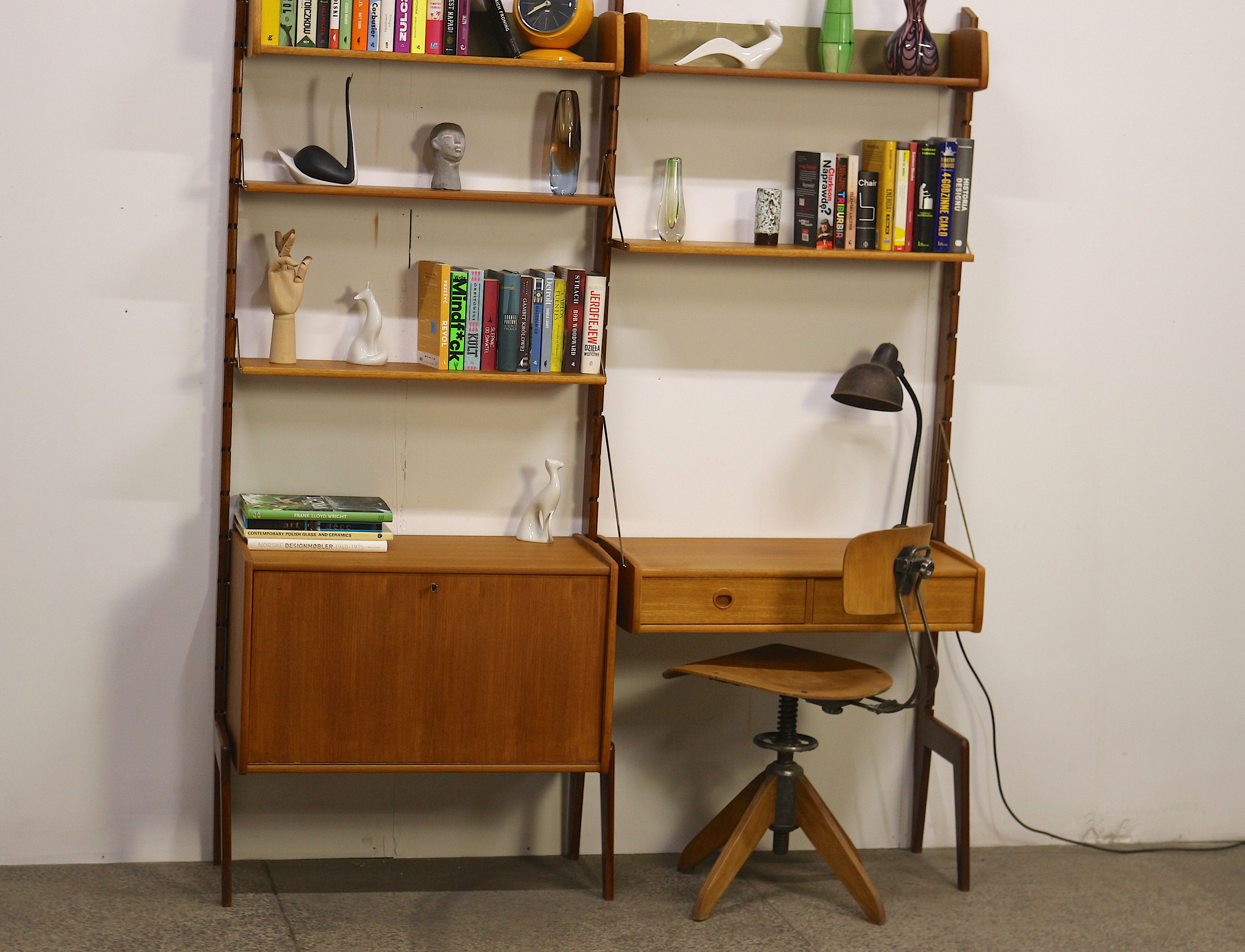 Free Standing Wall Unit by John Texmon, 1960's Norway