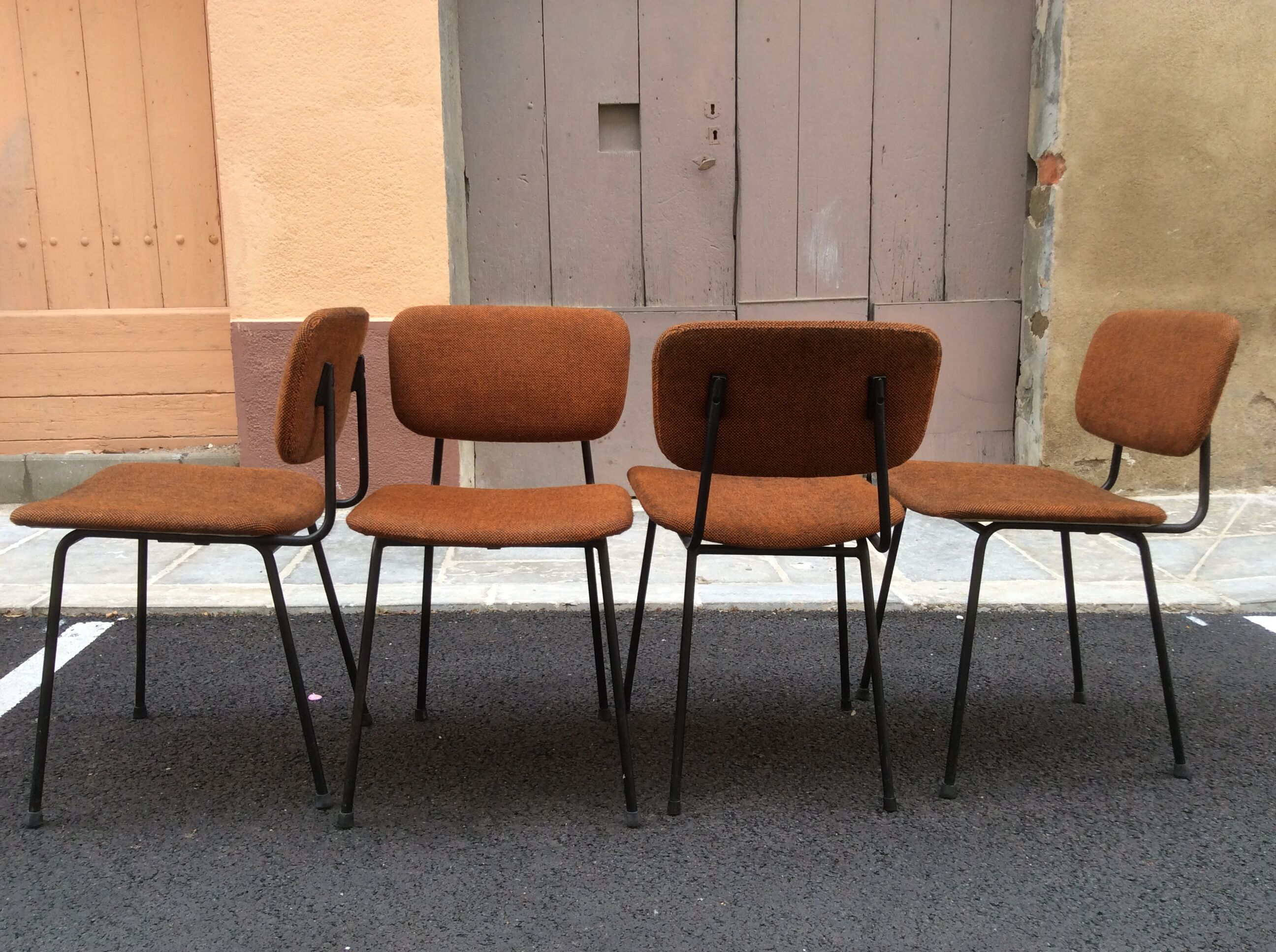 Suite of 4 chairs Carolina Prefacto by Airborne 50s - 60s