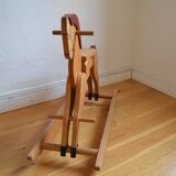 Wooden rocking horse