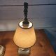 Pair of Louis XVI style bedside lamps, late 19th century