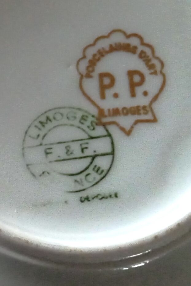 Fine Limoges porcelain mocha cup