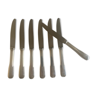 Set of 7 knives from brasserie Vieux Paris Cluny Ravinet Denfert 1960