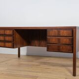 Mid-Century Model 77 Freestanding Desk in Teak from Omann Jun, 1960s