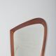 Danish mirror with teak edge and organic design, 1950s