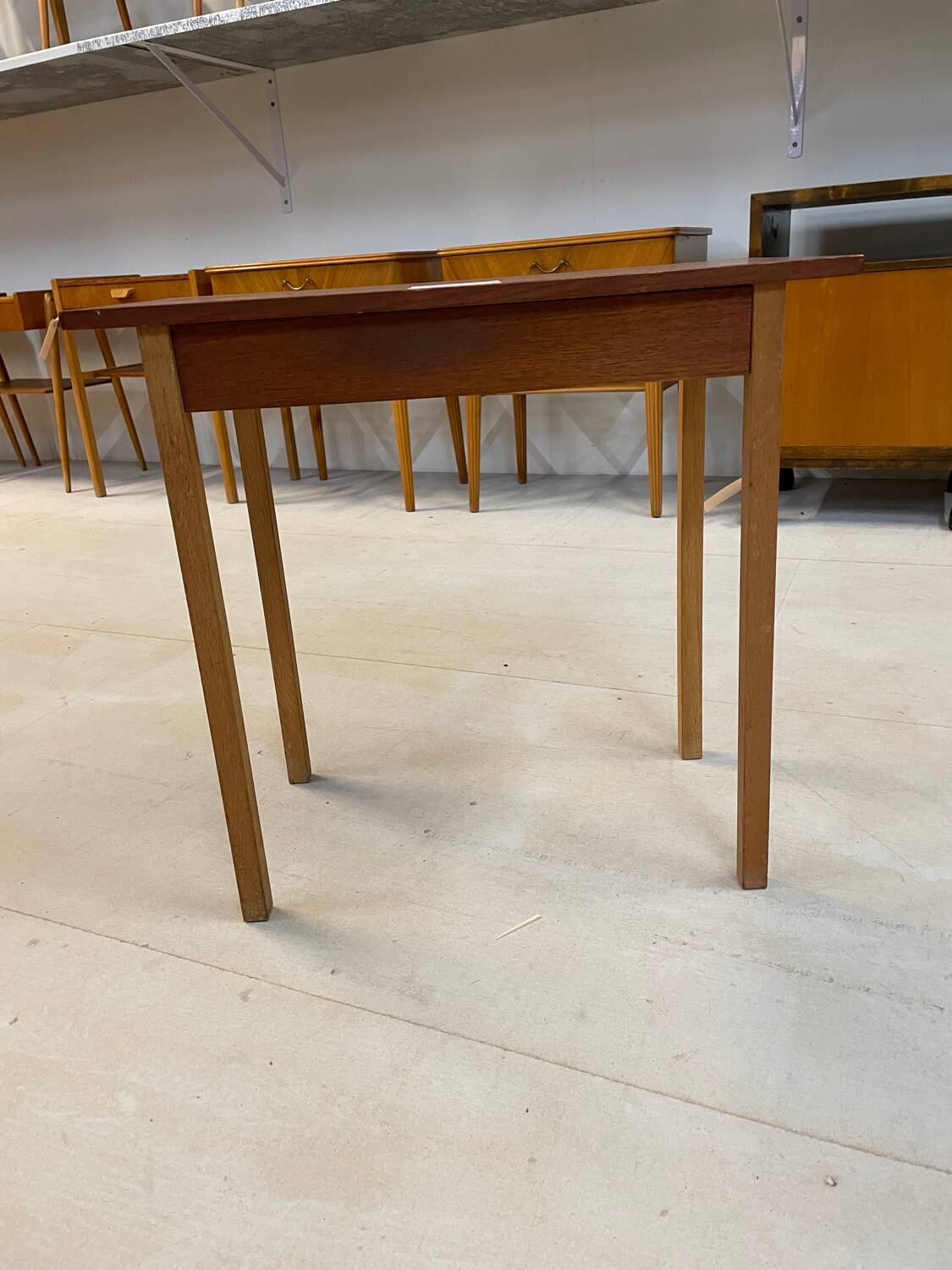 Teak bedside table, Glas & Trä, Sweden, 1960