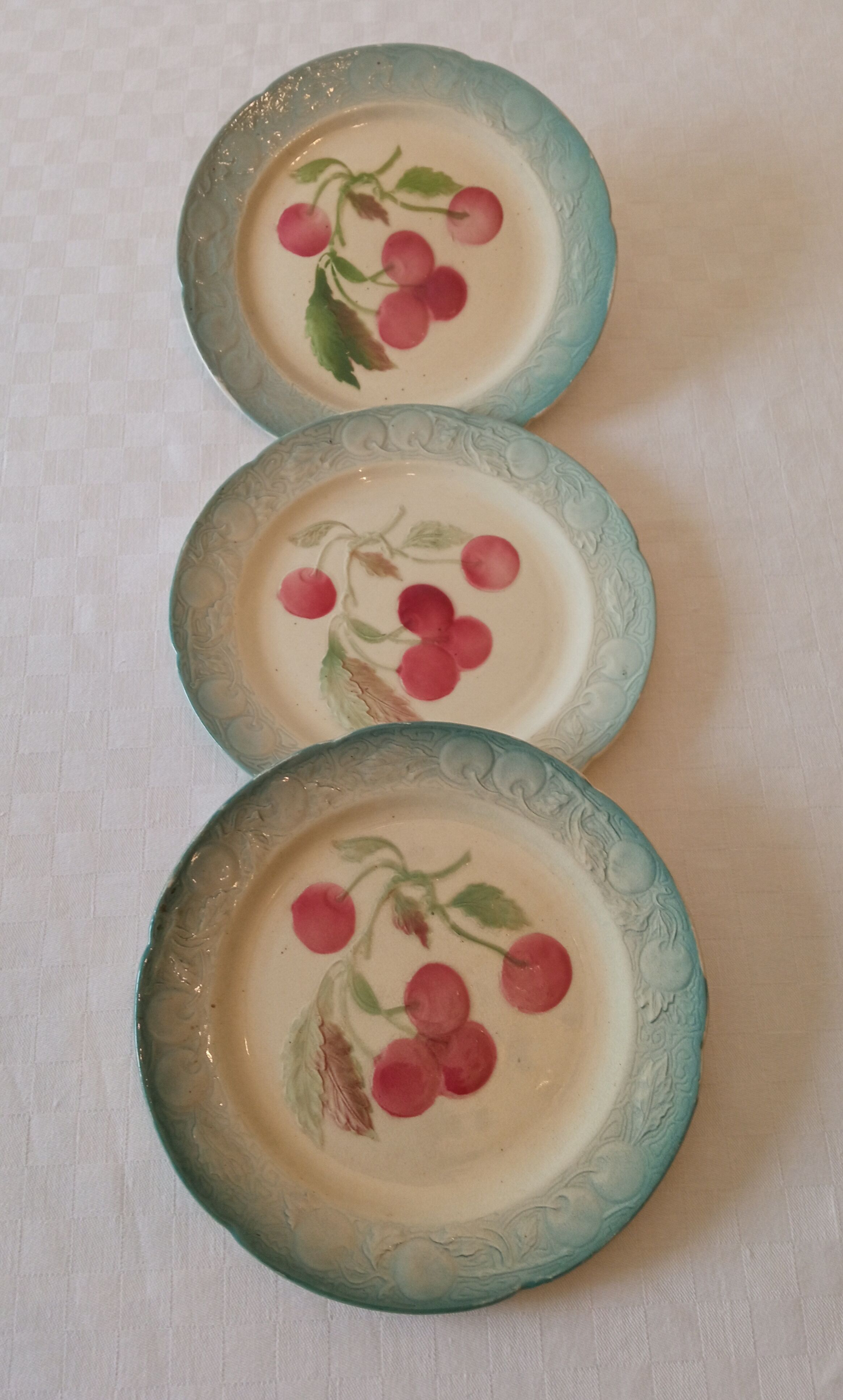 Set of three slurry plates