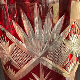Baluster vase - cut blown crystal