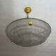 Art Deco washbasin in pressed glass Parakeet décor