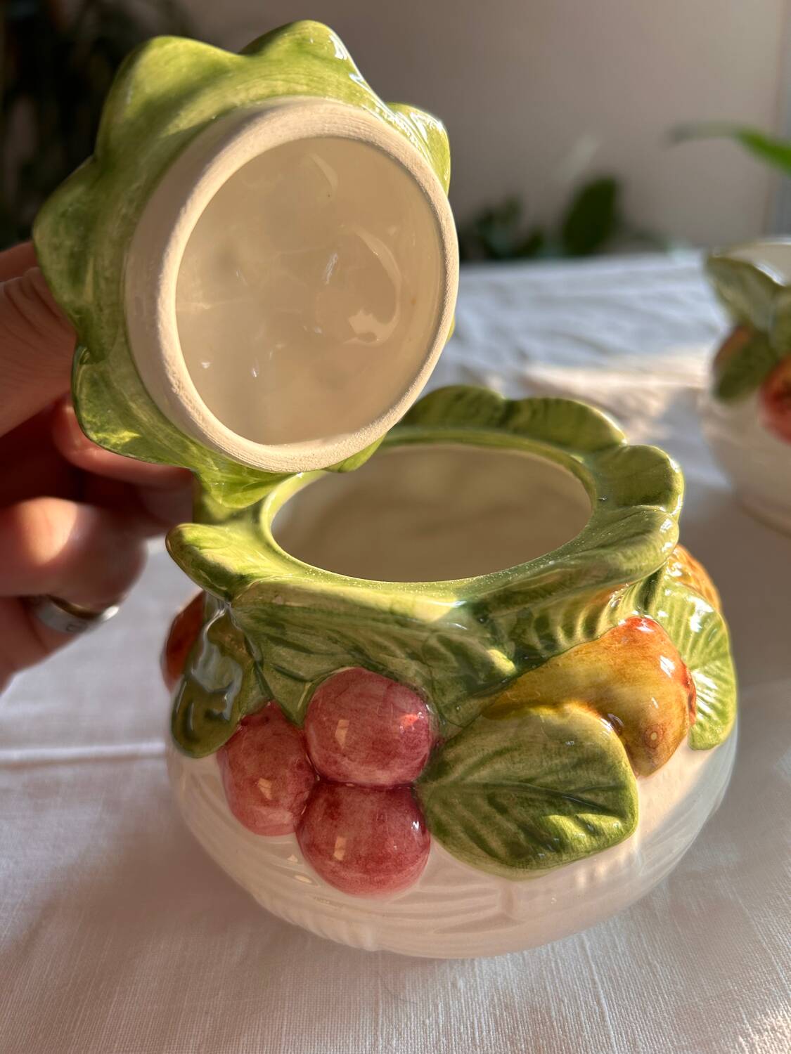Chaumette earthenware tea service