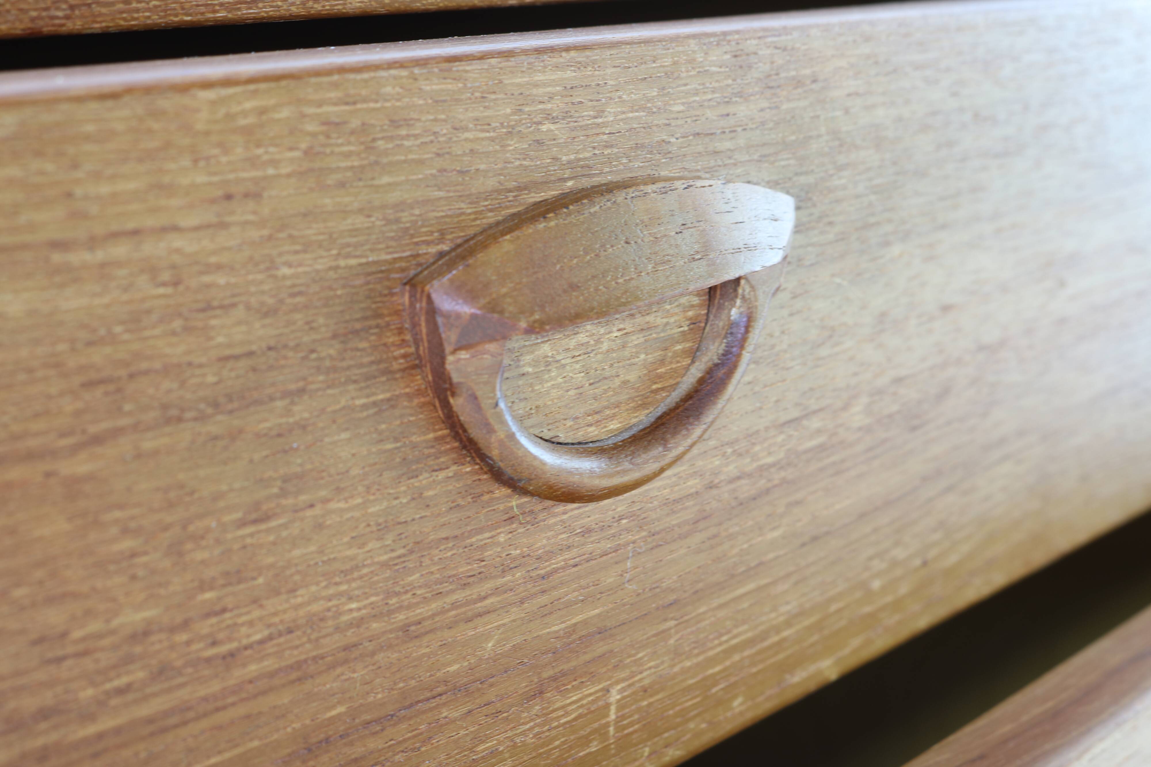 Danish design wooden chest of drawers