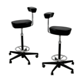 Pair of high stools by Georges Nelson, Vitra, 2001