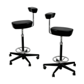 Pair of high stools by Georges Nelson, Vitra, 2001