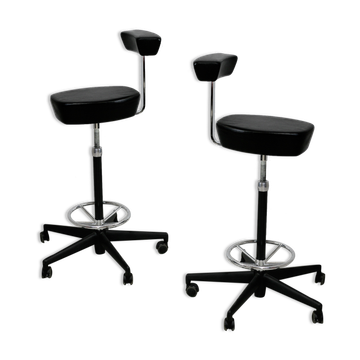 Pair of high stools by Georges Nelson, Vitra, 2001