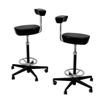 Pair of high stools by Georges Nelson, Vitra, 2001