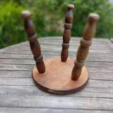 Antique brutalist tripod shepherd's stool 1960/70