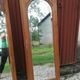 Duo of art deco mirrors on old 70x160 cm cabinet doors