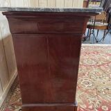 Commode Louis Philippe acajou et marbre