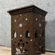 Syrian stool or pedestal in openwork wood and mother-of-pearl circa 1880