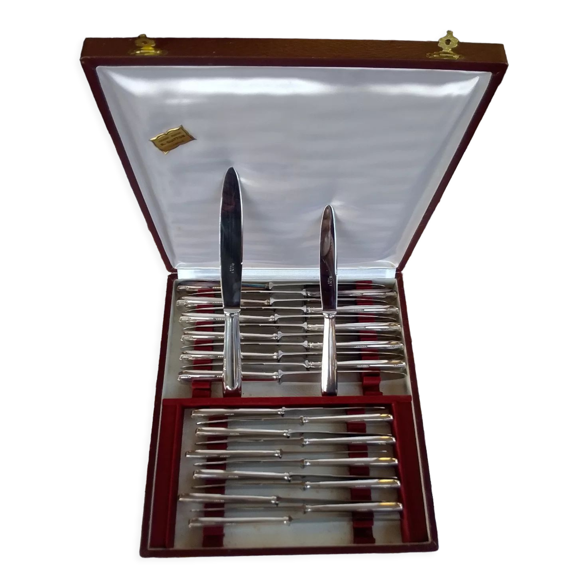 24 Dixi silver metal knives