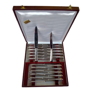 24 couteaux métal argenté