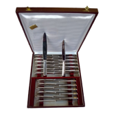 24 couteaux métal argenté Dixi