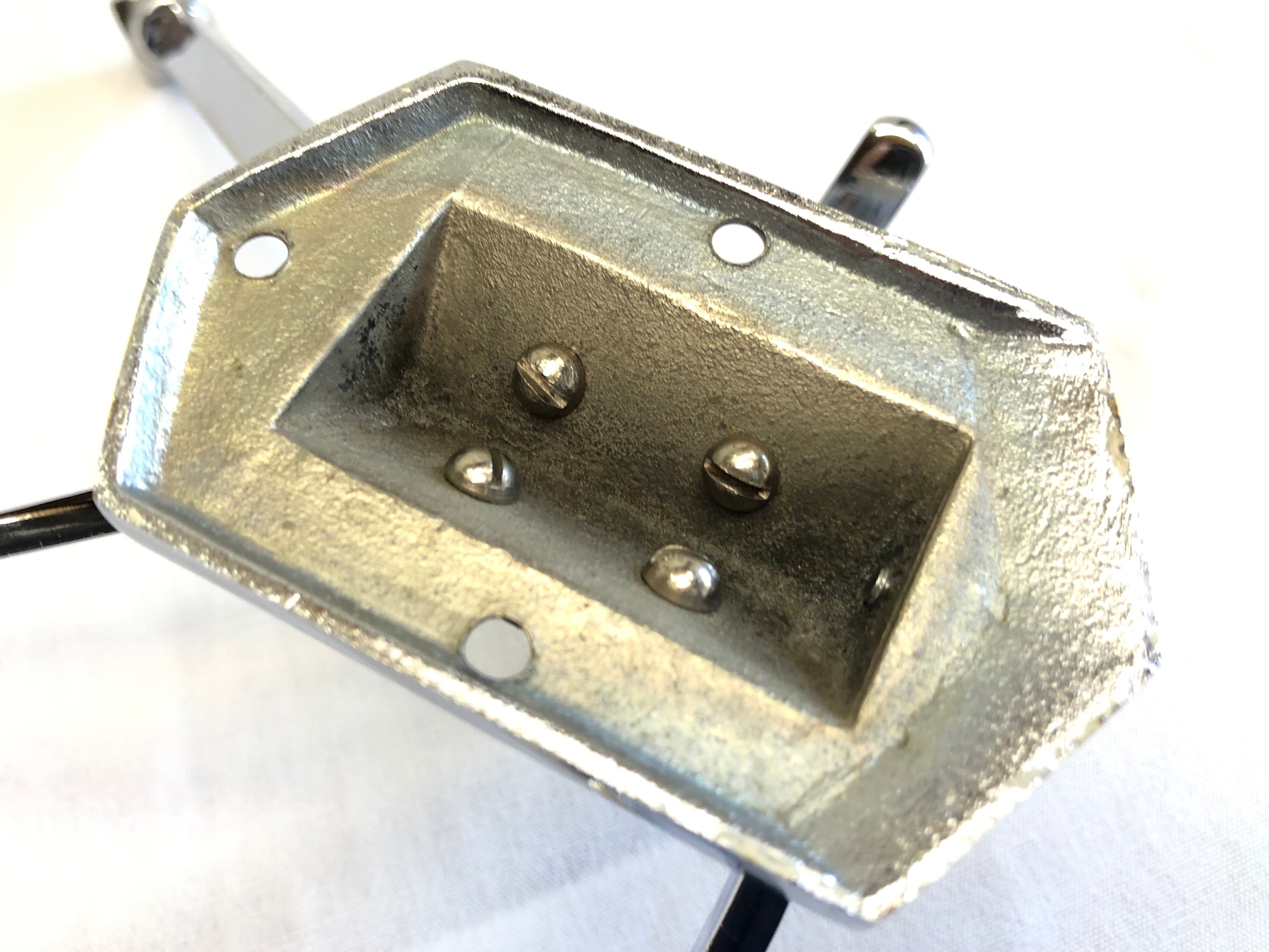 Vintage Modernista wall coat hanger 60 solid brass chrome plated