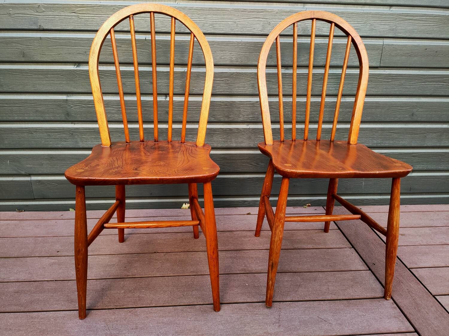 Pair of Ercol chairs in Scandinavian style