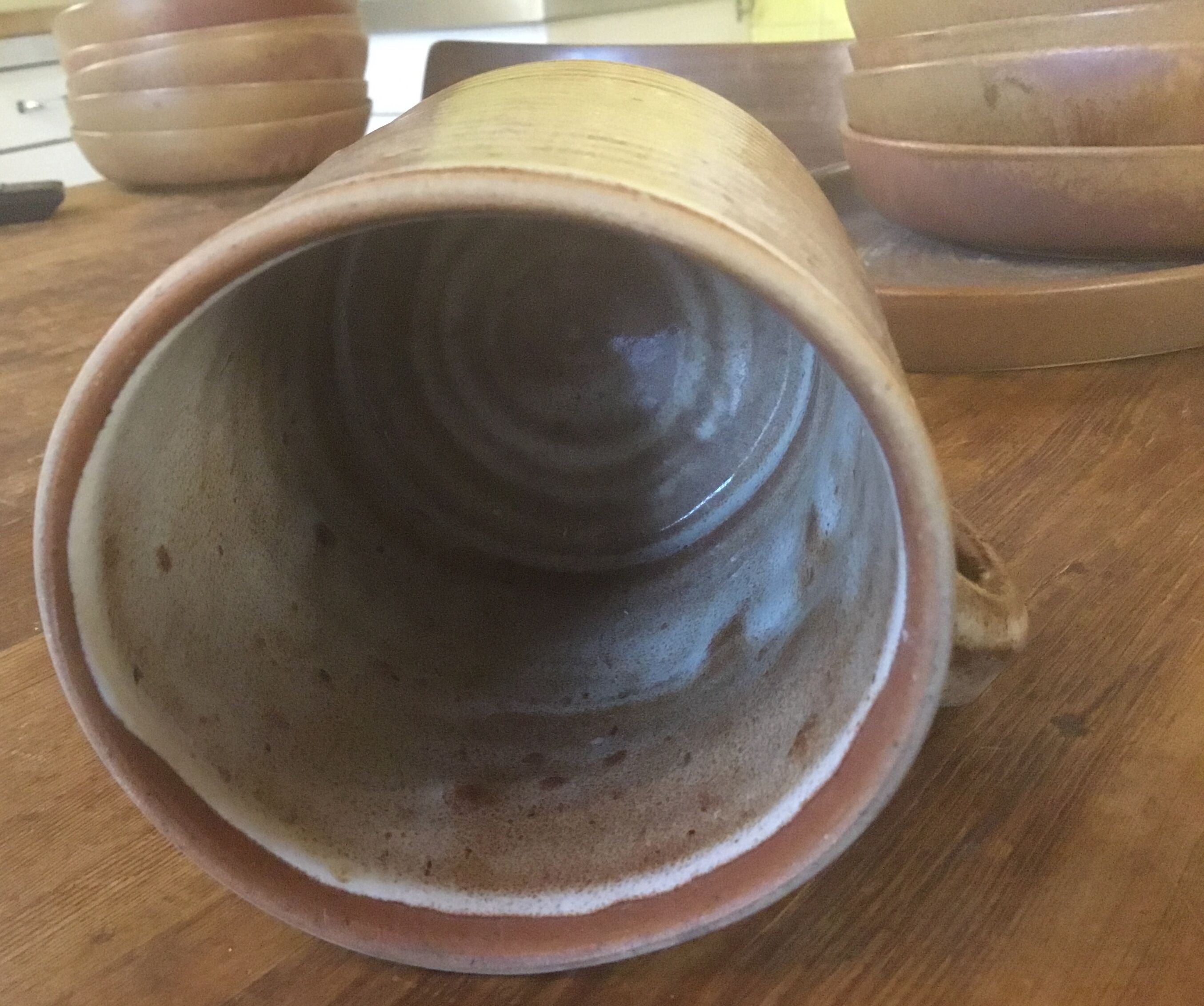 Large mug stoneware signed Roger Jacques