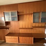 Danish teak shelf and structure by Poul Cadovius