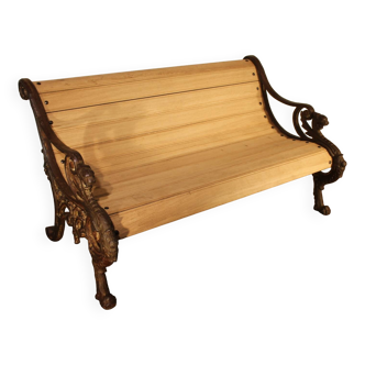 19th century cast iron bench