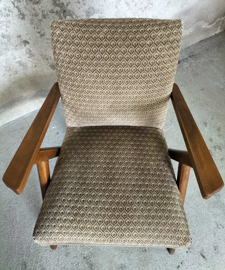 Vintage bridge armchair