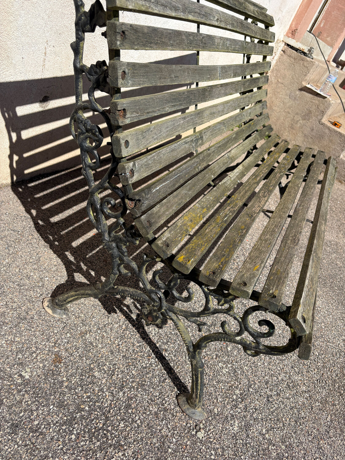 Vintage garden bench for 2 people